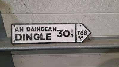 Lot 103 - DINGLE  DIRECTION POINTING ROAD SIGN