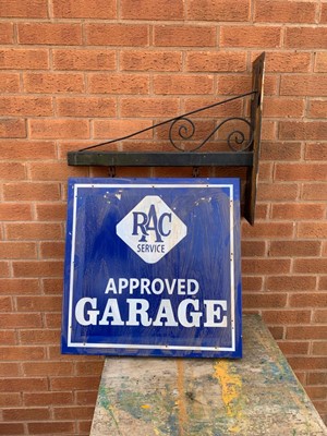 Lot 81 - RAC HANGING DOUBLE SIDED SIGN