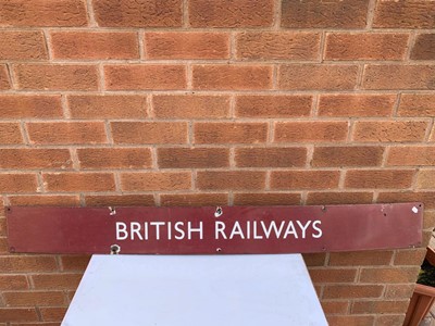 Lot 257 - BRITISH RAILWAYS ENAMEL SIGN