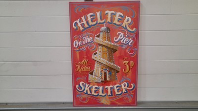 Lot 139 - HELTER SKELTER ON THE PIER PAINTED ON WOOD