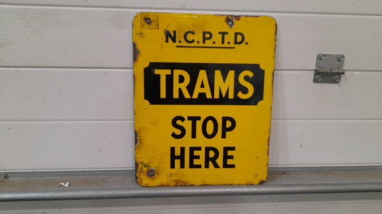 Lot 151 - NCPTD TRAM DOUBLE SIDED SIGN