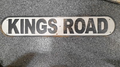 Lot 159 - KINGS ROAD STREET SIGN