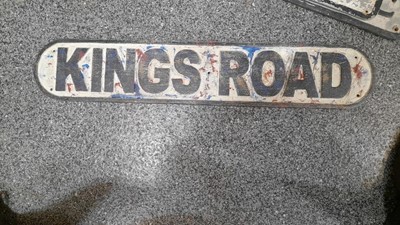 Lot 160 - KINGS ROAD STREET SIGN