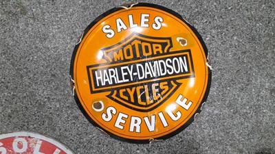 Lot 204 - HARLEY-DAVIDSON SALES AND SERVICE SIGN