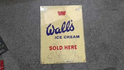 Lot 213 - WALLS ICE CREAM SOLD HERE SIGN