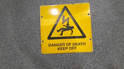 Lot 215 - DANGER OF DEATH KEEP OUT SIGN