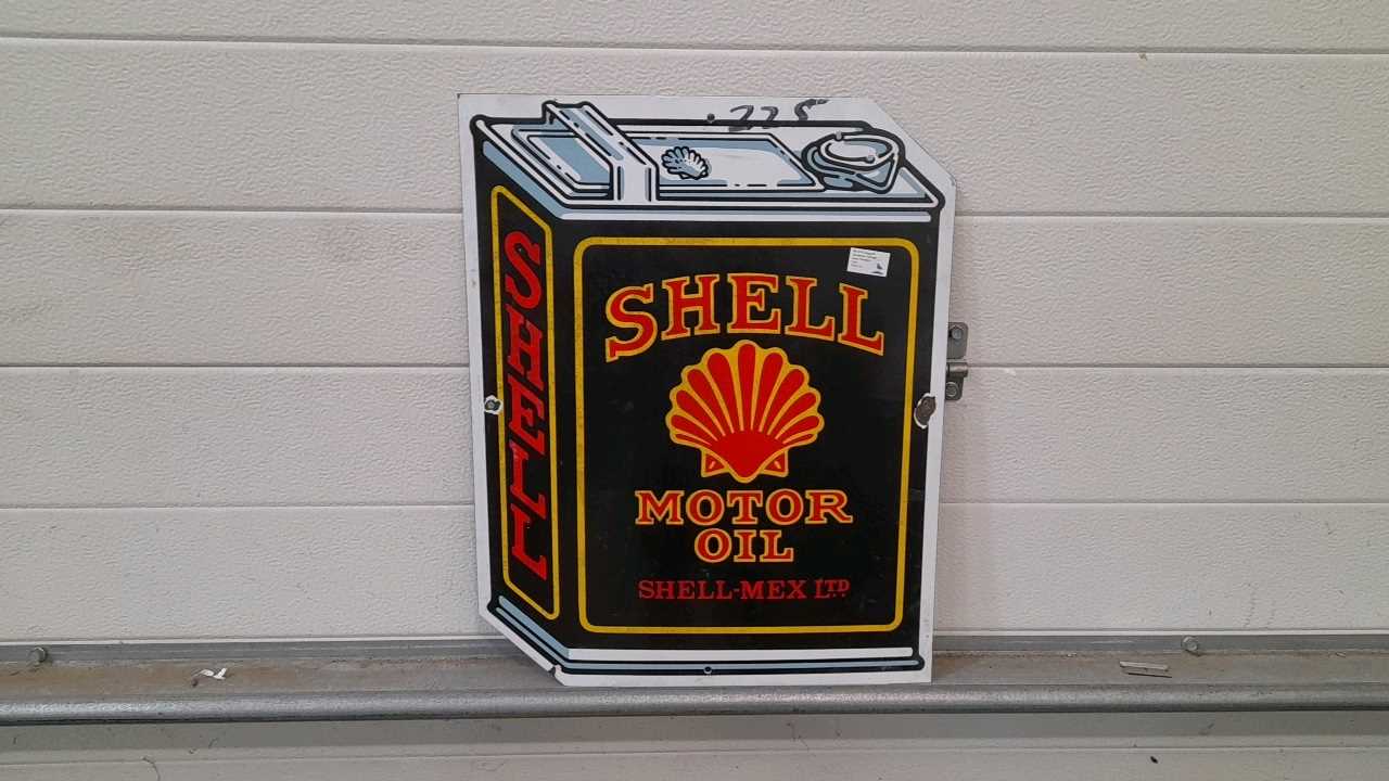 Lot 232 - SHELL MOTOR OIL SIGN