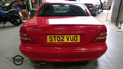 Lot 617 - 2002 MERCEDES SLK 200 KOMPRESSOR
