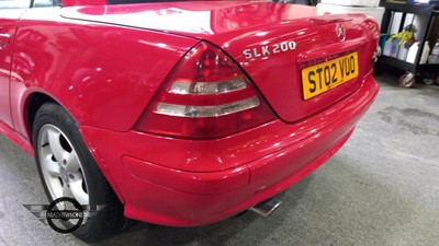 Lot 617 - 2002 MERCEDES SLK 200 KOMPRESSOR