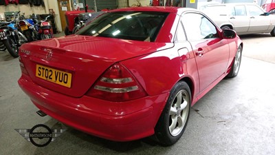 Lot 617 - 2002 MERCEDES SLK 200 KOMPRESSOR