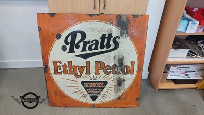 Lot 185 - PRATTS ETHYL PETROL SIGN