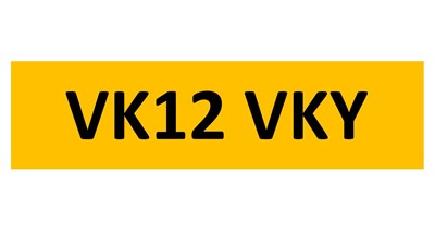 Lot 101-4 - REGISTRATION ON RETENTION - VK12 VKY