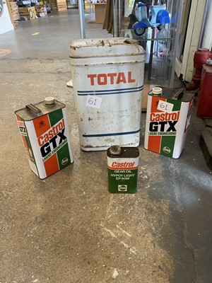 Lot 61 - BOX OF CASTROL OIL, GREASE HYPOID OIL, 20...