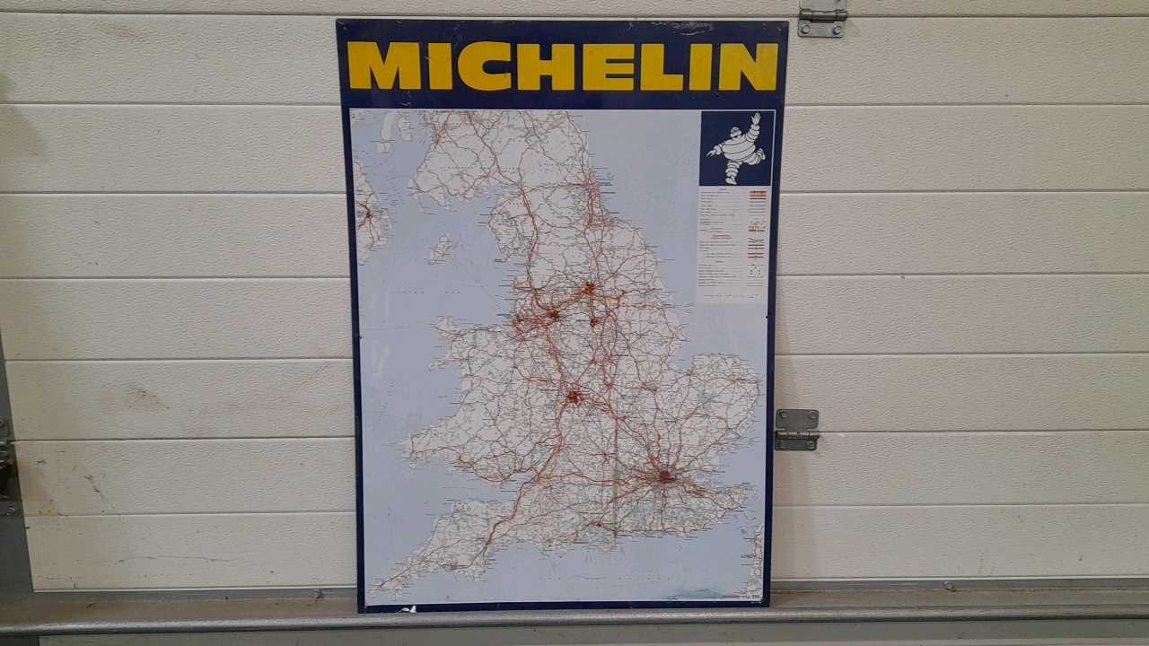 Lot 547 - TIN MICHELIN ROAD MAP SIGN