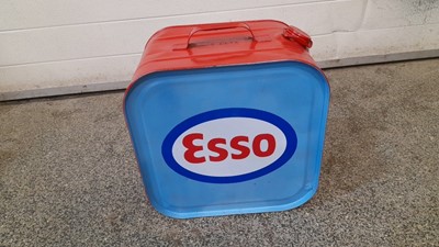 Lot 555 - ESSO PETROL CAN RED/BLUE