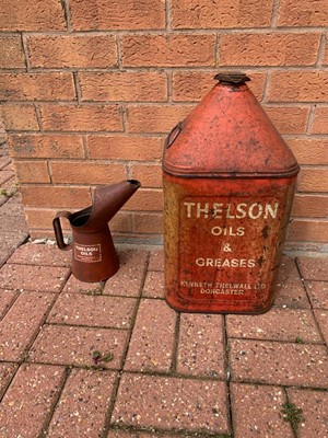 Lot 251 - THELSON OIL CAN & THELSON OIL JUG