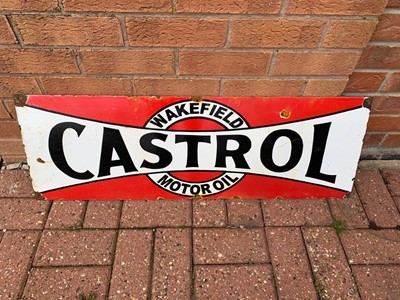 Lot 315 - CASTROL ENAMEL SIGN