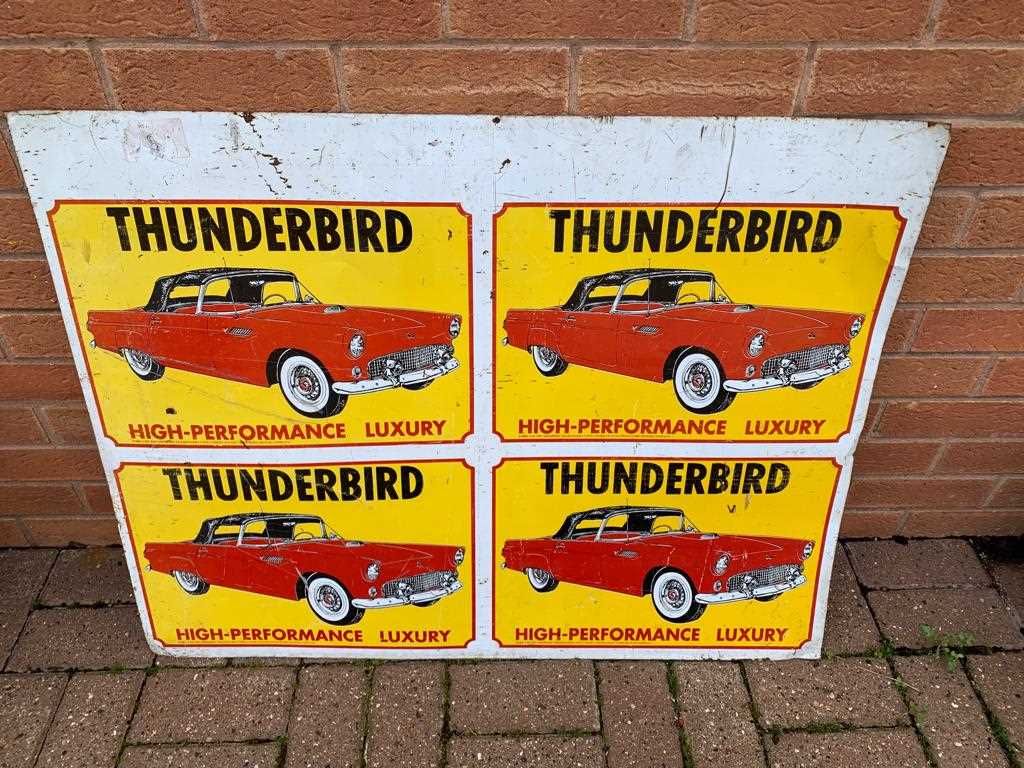 Lot 427 - THUNDERBIRD SIGN