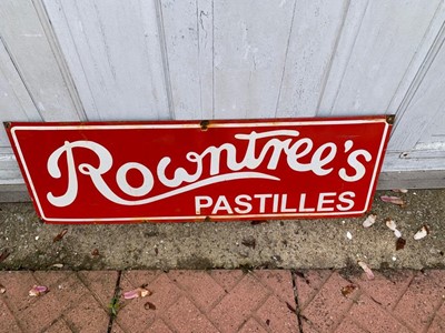 Lot 523 - ROWNTREES PASTILLES ENAMEL SIGN