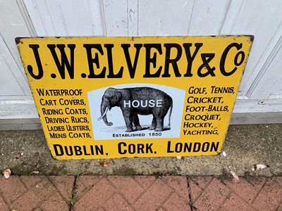 Lot 543 - J.W ELVERY & CO SIGN