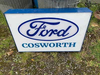 Lot 151 - DOUBLE SIDED FORD COSWORTH LIGHT UP SIGN