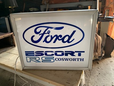 Lot 579 - FORD ESCORT RS COSWORTH DOUBLE SIDE LIGHT UP BOX