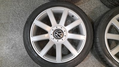 Lot 619 - 4X VW/AUDI ALLOY WHEELS & TYRES REFURBISHED