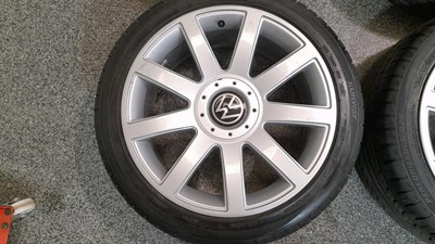 Lot 619 - 4X VW/AUDI ALLOY WHEELS & TYRES REFURBISHED
