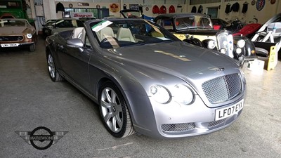 Lot 558 - 2007 BENTLEY CONTINENTAL GTC AUTO