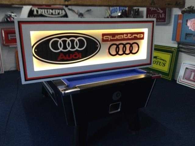 Lot 265 - LARGE ILLUMINATED AUDI QUATTRO SIGN