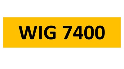 Lot 62-5 - REGISTRATION ON RETENTION - WIG 7400