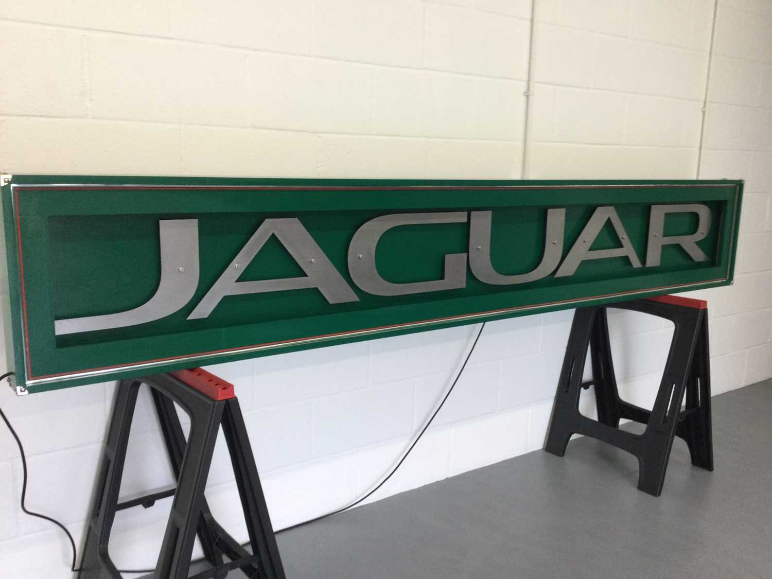 Lot 83 - LARGE JAGUAR ILLUMINATED SIGN