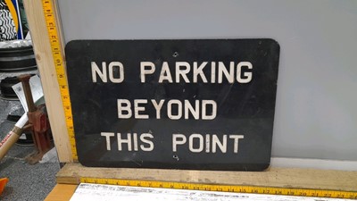 Lot 427 - PAINTED EMBOSSED NO PARKING SIGN