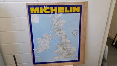 Lot 671 - MICHELIN MAP METAL SIGN