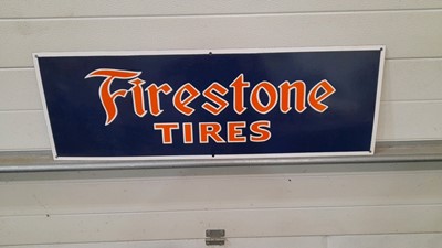 Lot 559 - FIRESTONE TIRES ENAMEL SIGN