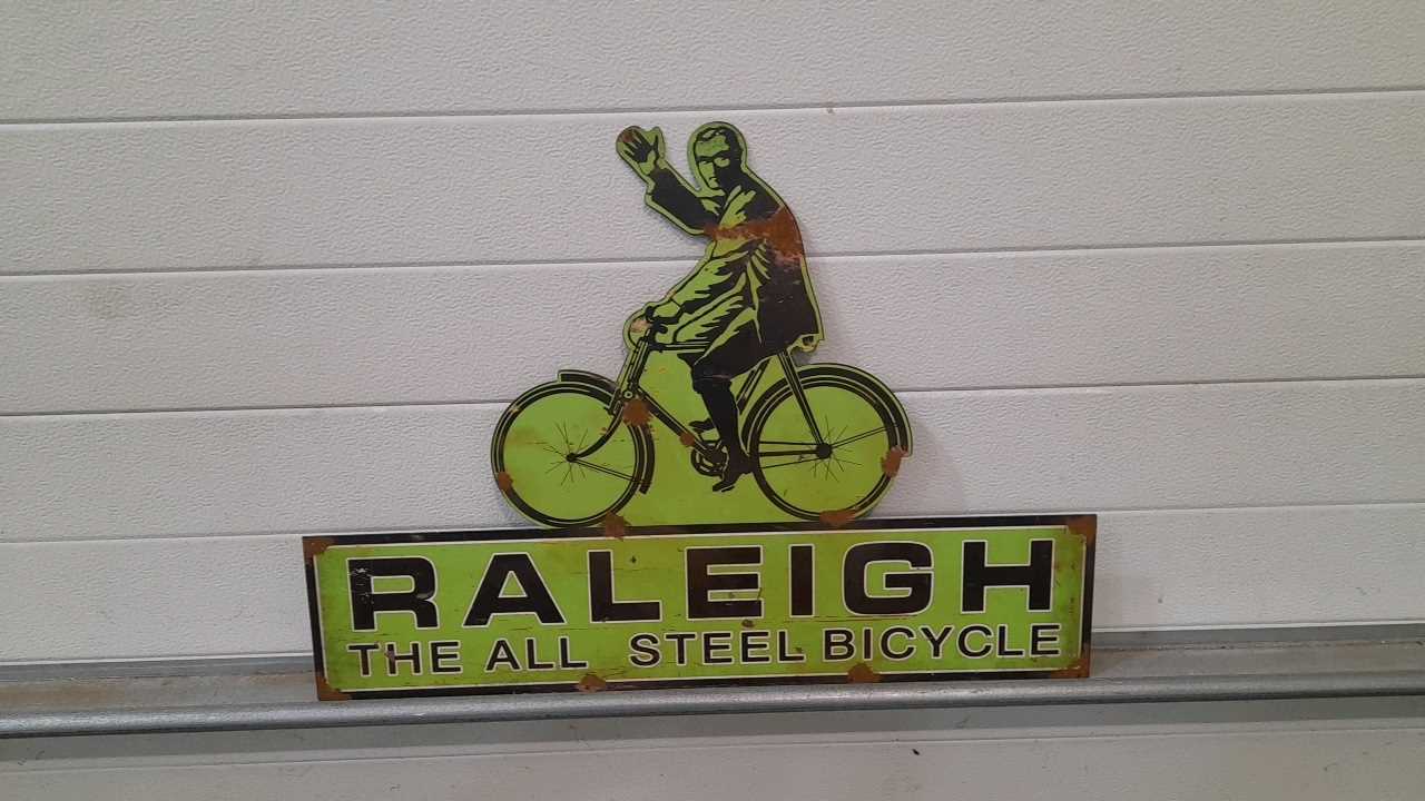 Lot 563 - RALEIGH BIKE SIGN