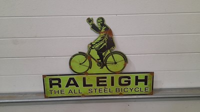 Lot 563 - RALEIGH BIKE SIGN