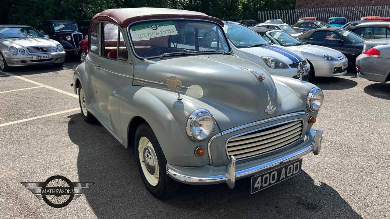 Lot 301 - 1959 MORRIS 1000