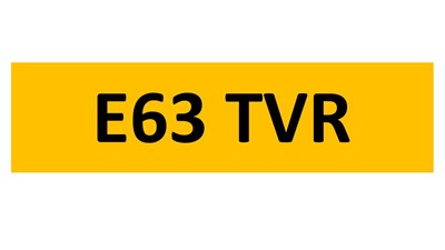 Lot 26-6 - REGISTRATION ON RETENTION - E63 TVR