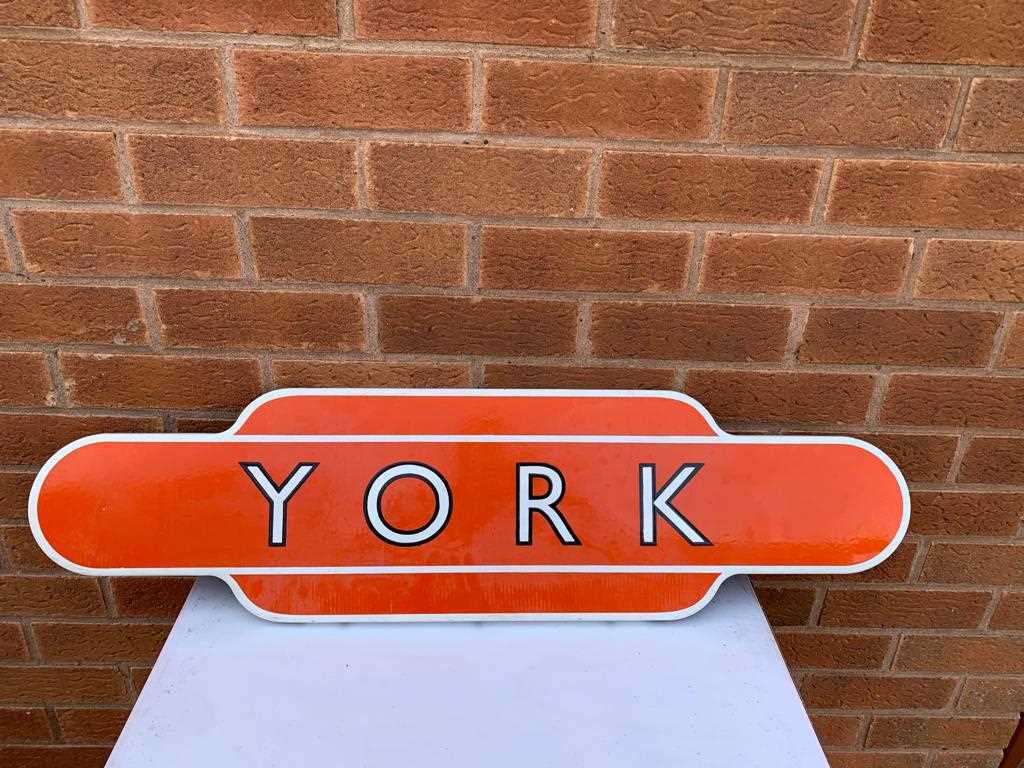 Lot 517 - YORK RAILWAY ENAMEL SIGN