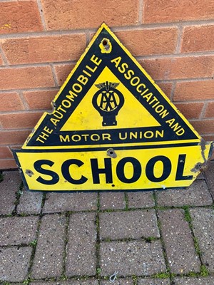 Lot 471 - AA ENAMEL SCHOOL SIGN