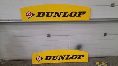 Lot 315 - 2X DUNLOP METAL SIGNS