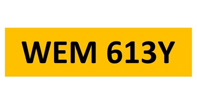 Lot 84-6 - REGISTRATION ON RETENTION - WEM 613Y