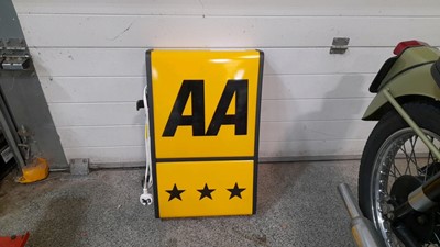 Lot 3 - AA DOUBLE SIDED WALL LIGHT UP SIGN