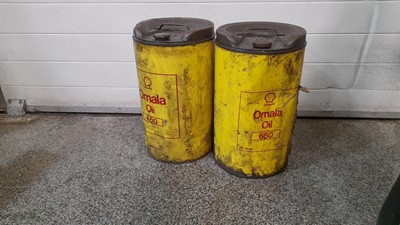 Lot 699 - 2 X 25L ENGINE OIL CANS WITH OIL