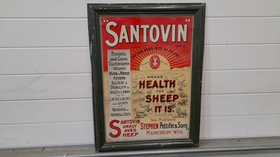 Lot 559 - TIN FARM MEDICINE SIGN