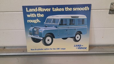 Lot 343 - LAND ROVER TIN SIGN 16" X 12"