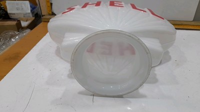 Lot 387 - WHITE SHELL PETROL GLOBE