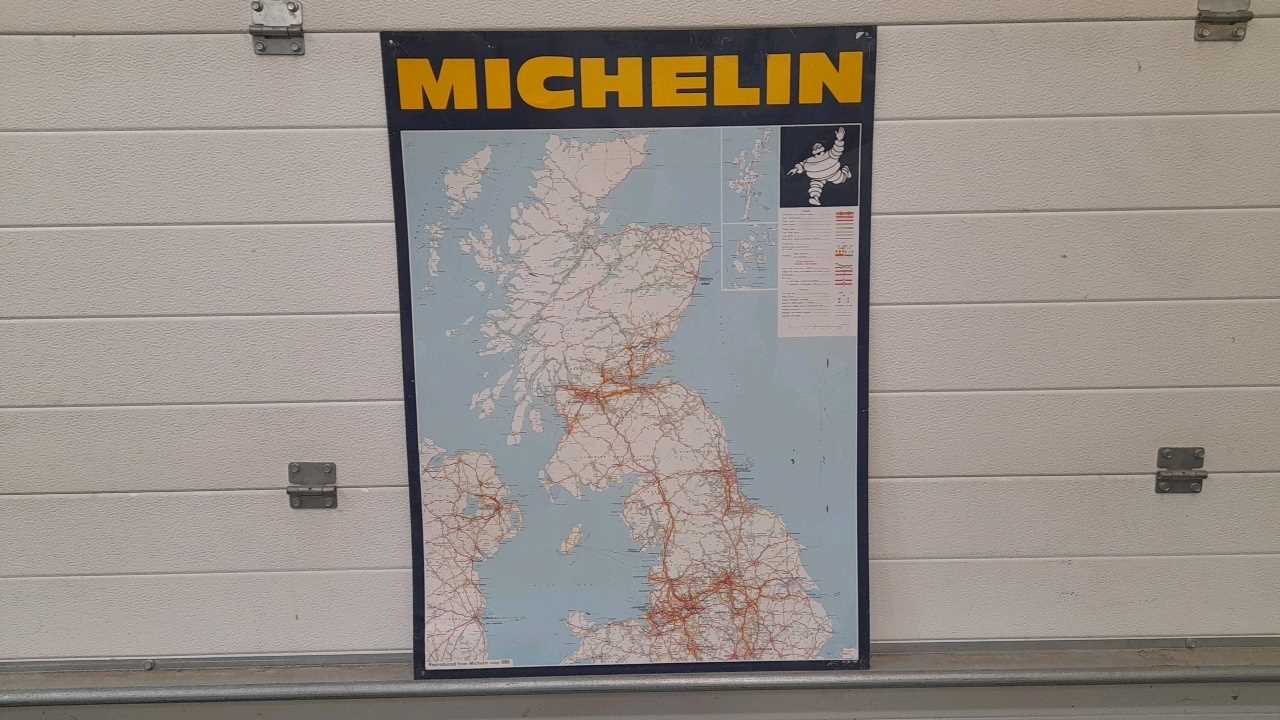 Lot 443 - MICHELIN TIN MAP OF SCOTLAND