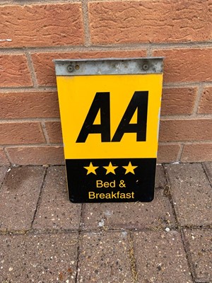 Lot 1 - AA BED & BREAKFAST DOUBLE SIDED SIGN